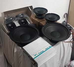 impianto stereo pianale hi-fi auto old school 