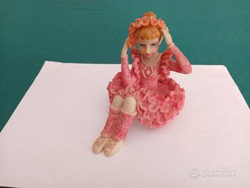 Lelli Kelly, Statuetta rosa in resina -VINTAGE.