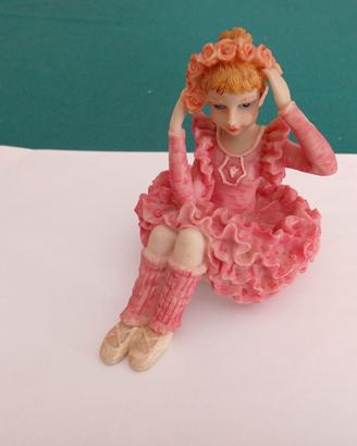 Lelli Kelly, Statuetta rosa in resina -VINTAGE.