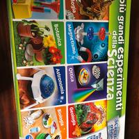 Gioco in scatola con esperimenti scientifici