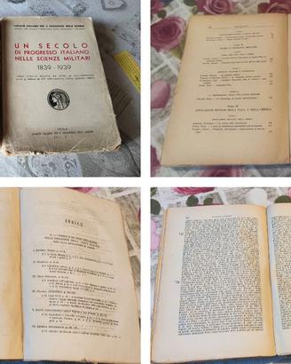 MANUALE STORIA 1878 + SCIENZE MILITARI 1939 - LOTT