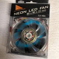 Neon Led fan Cooler Master 80x80x25 mm TLF-R82