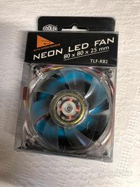 Neon Led fan Cooler Master 80x80x25 mm TLF-R82
