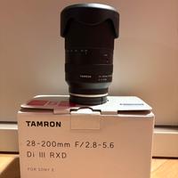 Tamron 28-200mm f/2.8-5.6 Di III RXD sony e mount