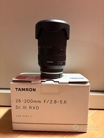 Tamron 28-200mm f/2.8-5.6 Di III RXD sony e mount