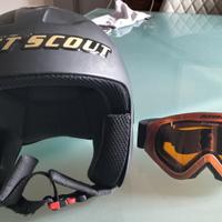 casco sci west scout e occhiali sci alpina
