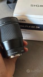 Sigma 16mm f/1.4 DC DN – Attacco Sony E-Mount