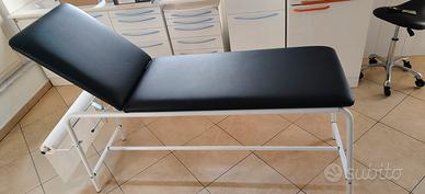 lettino medico con porta rotolo di carta 