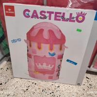 porta giochi in tela a forma di castello