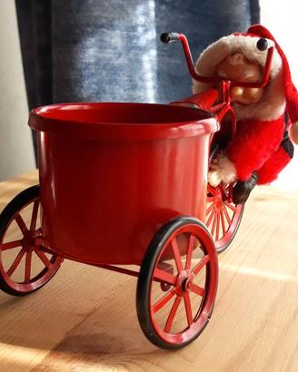 Ciclo Carretto porta oggetti Babbo Natale