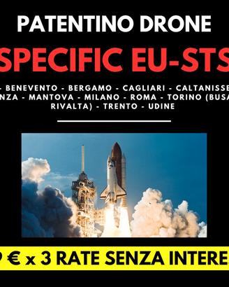 Corso DRONE SPECIFIC EU-STS 699 (13 sedi) DRONEXT