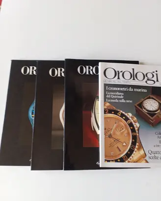 Lotto 4 riviste storiche  Orologi  e non solo