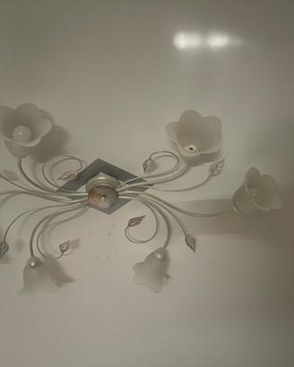 Lampadario fiore 6 lampade