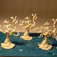 Terrain Wargame Citadel Wood forest set 3 Trees