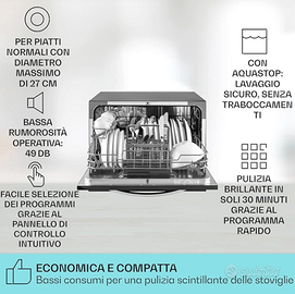 Mini lavastoviglie Klarstein 6 coperti