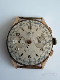 Orologio cronografo d’oro TITUS Genève originale