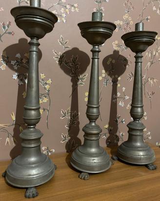 Porta candele Candelabri Antichi Anni 30