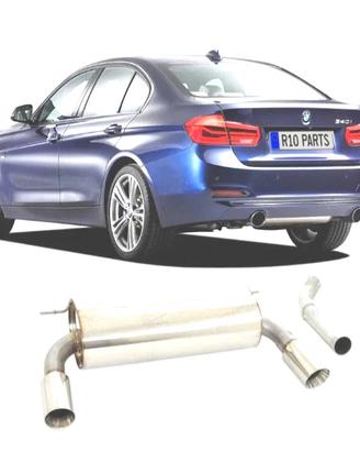 SCARICO SPORTIVO BMW F30 316 320 325 LOOK M DOPPIA