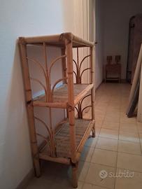 Mobiletti in vimini e bambù