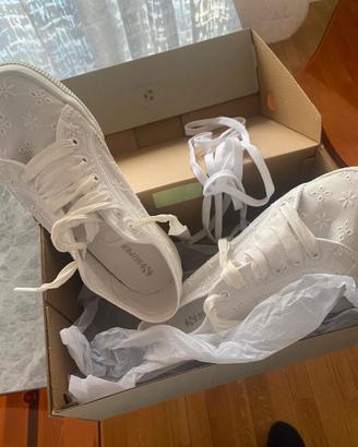 Scarpe Superga Total white modello 2740 Flower Sa