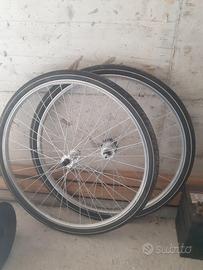Coppia ruote bici 26