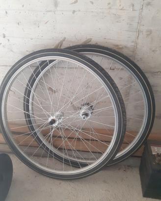 Coppia ruote bici 26