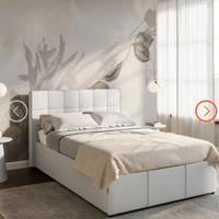 letto contenitore una piazza e mezza con materasso