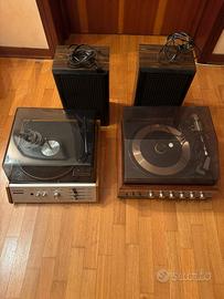 giradischi stereo piatto
