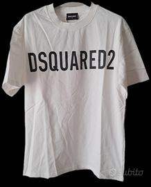 T-shirt Dsquared2 Taglia M White Tee