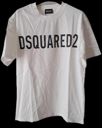 T-shirt Dsquared2 Taglia M White Tee