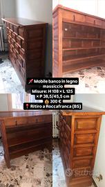 mobile banco in legno massiccio
