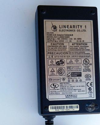 Alimentatore 220v - 12 volt DC da 4A - Linearity 1