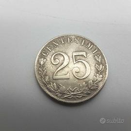 MONETA REGNO 25 CENTESIMI 1903