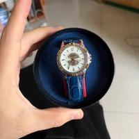 Orologio blu GianviX con cinturino di pelle