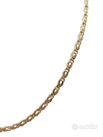 Collana da uomo realizzata in oro giallo 18 kt