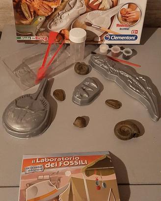Kit scientifico "Il laboratorio dei fossili"