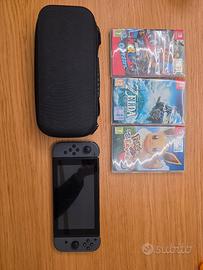 Nintendo Switch con base per TV e giochi