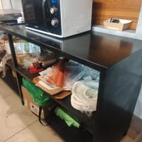 retro banco con doppi ripiani 