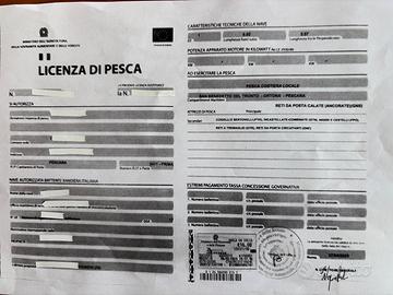 LICENZA DI PESCA PROFESSIONALE