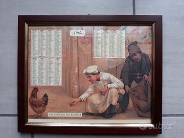 Calendario dei Ricordi dell'anno 1962