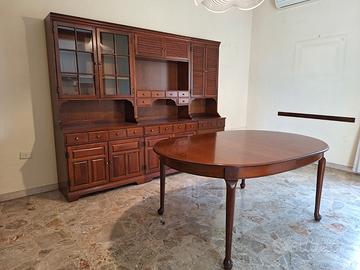 credenza soggiorno e tavolo allungabile