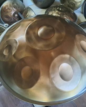 100% ITALIA  Handpan D MINOR/D KURD Acciaio INOX