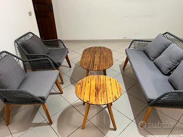 Set da giardino o veranda salotto seville