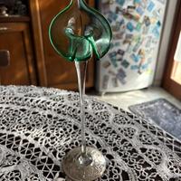 Candelabro Ottaviani, vetro soffiato e argento
