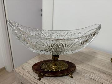 Porta frutta cristallo vintage
