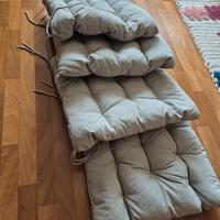 cuscini per divanetto da giardino