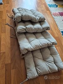 cuscini per divanetto da giardino