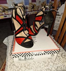 Decollete nere e rosse Abbigliamento e Accessori In vendita a Sassari