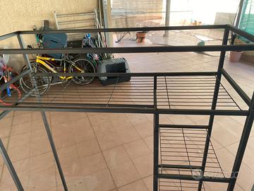 Armadio a giorno in metallo 5 ripiani