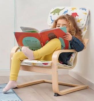 Ikea Poäng, poltroncina per bambini betulla sedia